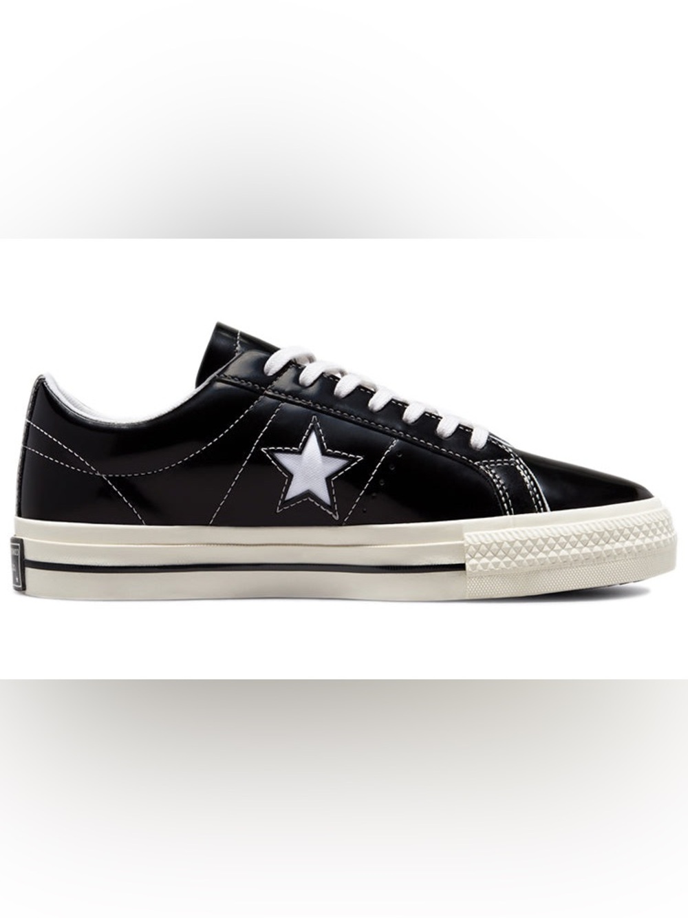 Converse women’s One Star Ox patent leather black unisex sneakers sz.7.5